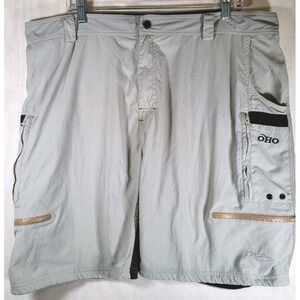 OHO Old Harbor‎ Outfitters Shorts Mens 40 Beige Hiking Fishing Cargo Pockets